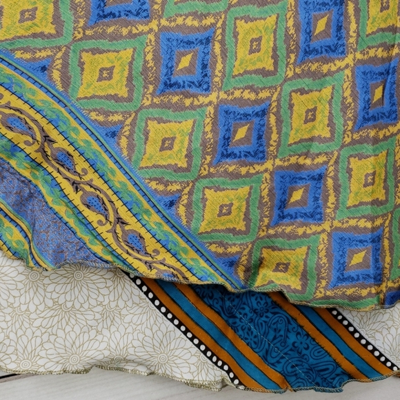 Darn Good Yarn Sari Silk Wrap Skirt Tea Goddess - Picture 8 of 16